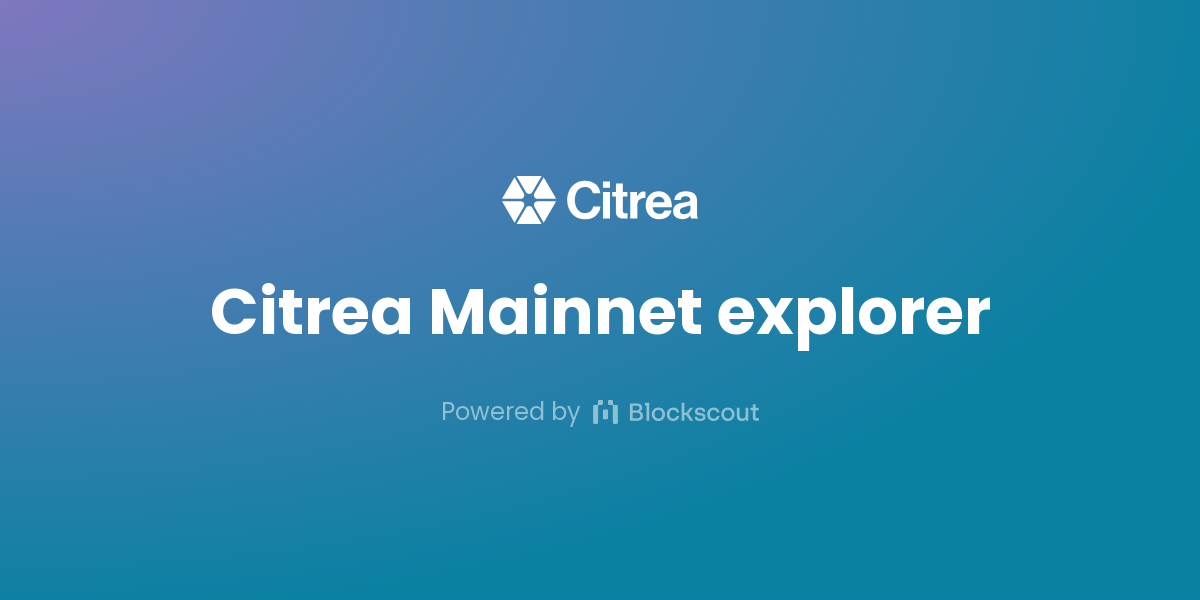 Citrea Explorer logo